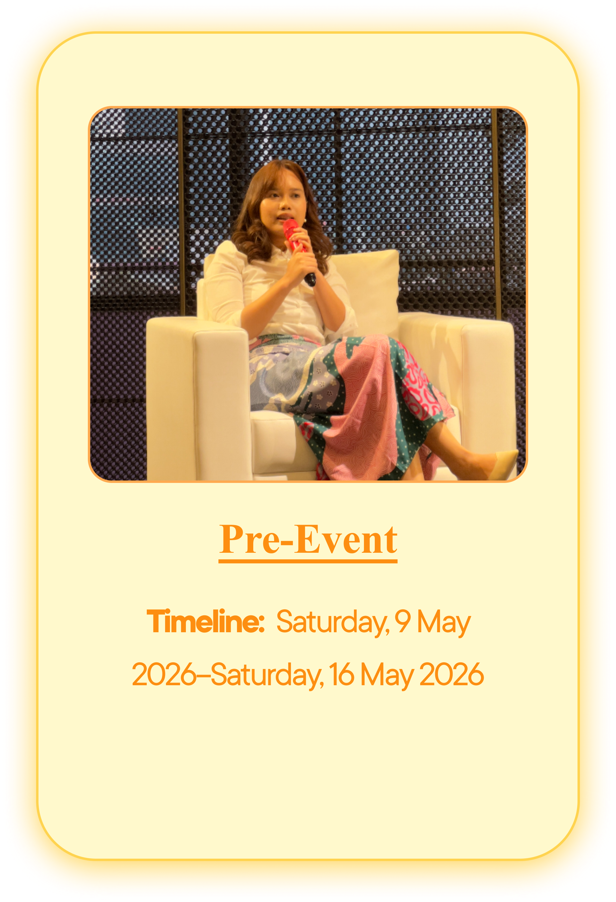 Pre-Event