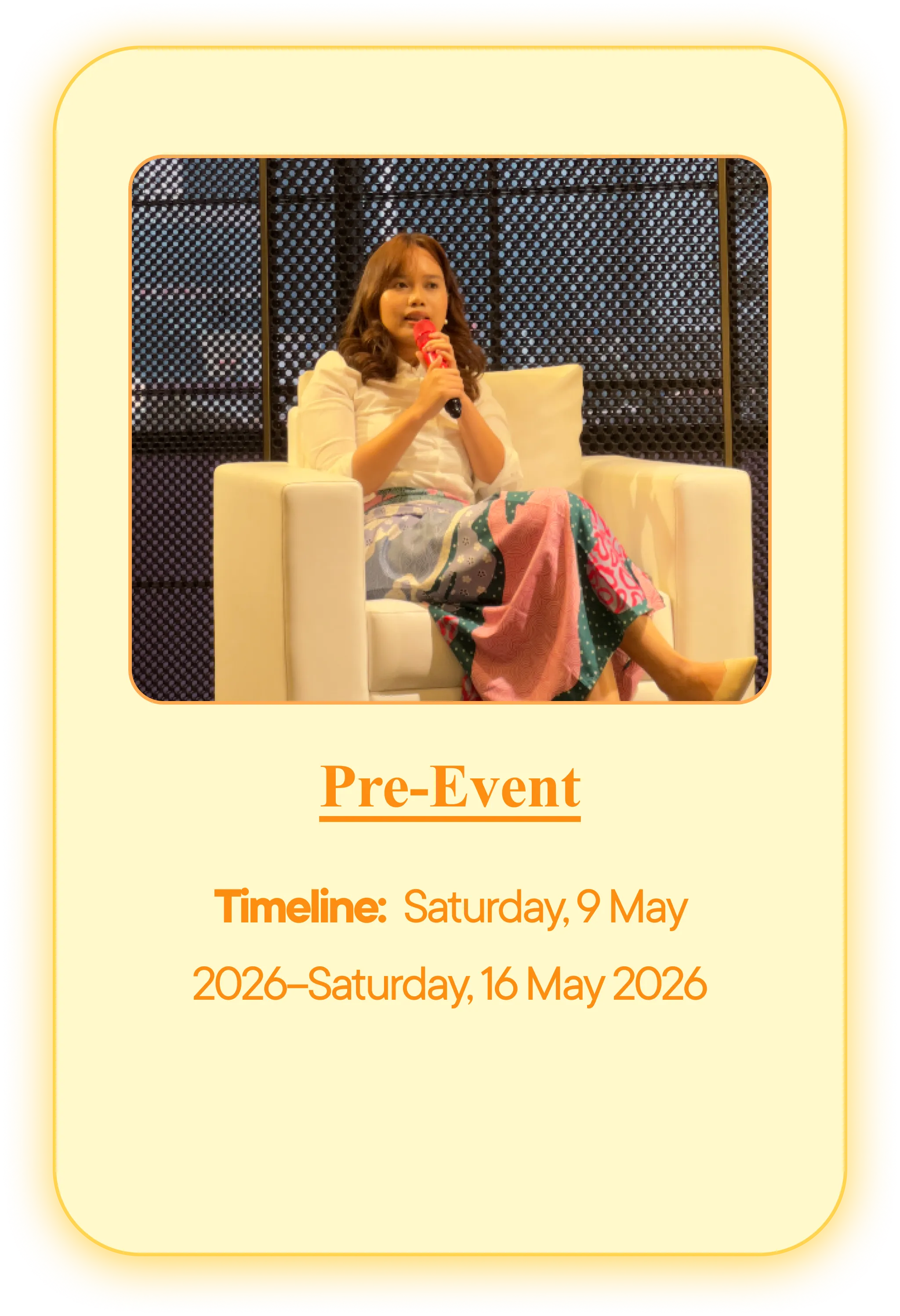 Pre-Event